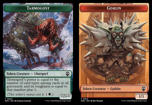 Tarmogoyf (0022) // Goblin (0013) Double-Sided Token - Ripple Foil