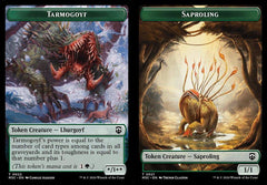 Tarmogoyf (0022) // Saproling (0021) Double-Sided Token - Ripple Foil