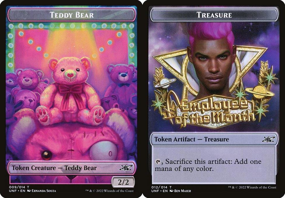 Teddy Bear (009) // Treasure (012) Double-Sided Token - Foil