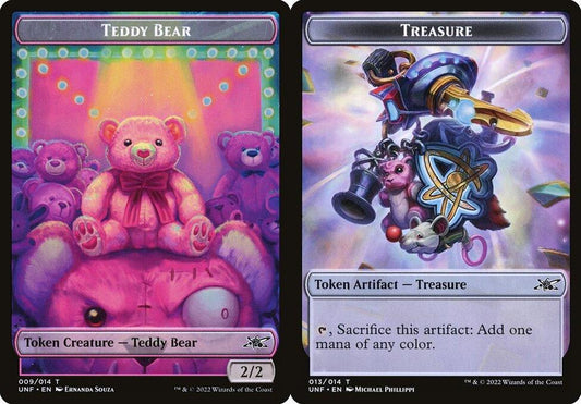Teddy Bear (009) // Treasure (013) Double-Sided Token - Foil