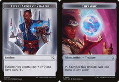 Teferi Akosa of Zhalfir Emblem (0022) // Treasure (0020) Double-Sided Token - Foil