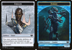 Teferi, Temporal Archmage Emblem (034) // Zombie (011) Double-Sided Token