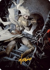 Thalia, Guardian of Thraben (67/81) Art Card (AMOM) - Gold-Stamped Signature