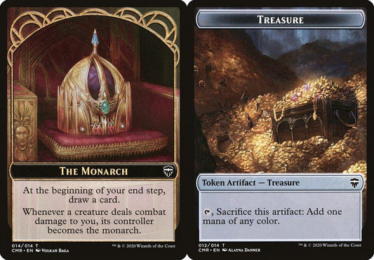 The Monarch (014) // Treasure (012) Double-Sided Token - Foil