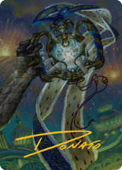 The Aetherspark (29/54) Art Card (ADFT) - Gold-Stamped Signature
