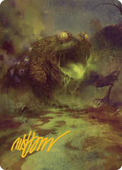 The Gitrog Monster (52/54) Art Card (ABLB) - Gold-Stamped Signature