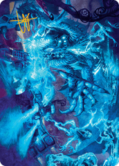 The Speed Demon (18/54) Art Card (ADFT) - Gold-Stamped Signature