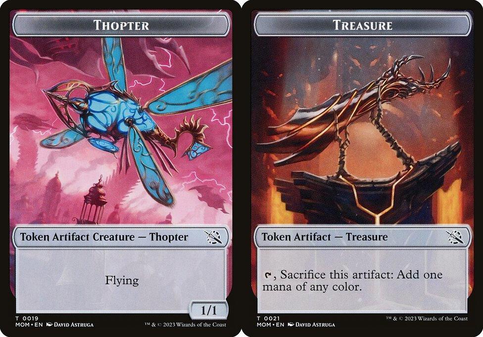 Thopter (0019) // Treasure (0021) Double-Sided Token - Foil