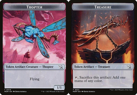Thopter (0019) // Treasure (0021) Double-Sided Token - Foil
