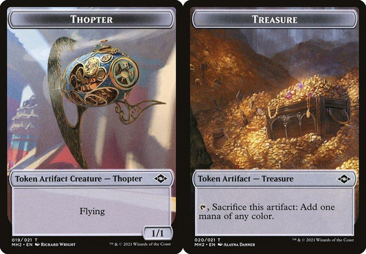 Thopter (019) // Treasure (020) Double-Sided Token - Foil
