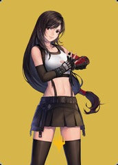 Tifa, Martial Artist (52/53) Art Card (AFIN) - Gold-Stamped Signature