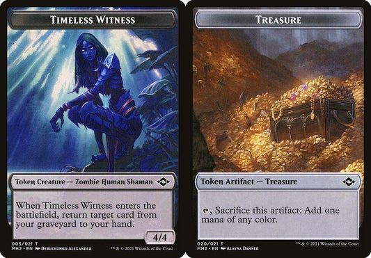 Timeless Witness (005) // Treasure (020) Double-Sided Token - Foil