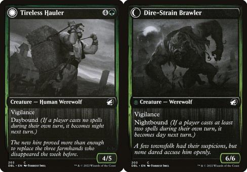 Tireless Hauler // Dire-Strain Brawler - Foil