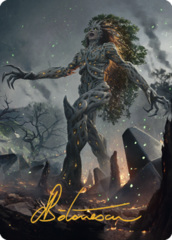 Titania, Gaea Incarnate (27/81) Art Card (ABRO) - Gold-Stamped Signature