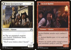 Town Gossipmonger // Incited Rabble - Foil
