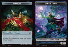 Treasure (0016) // Zombie Druid (0010) Double-Sided Token