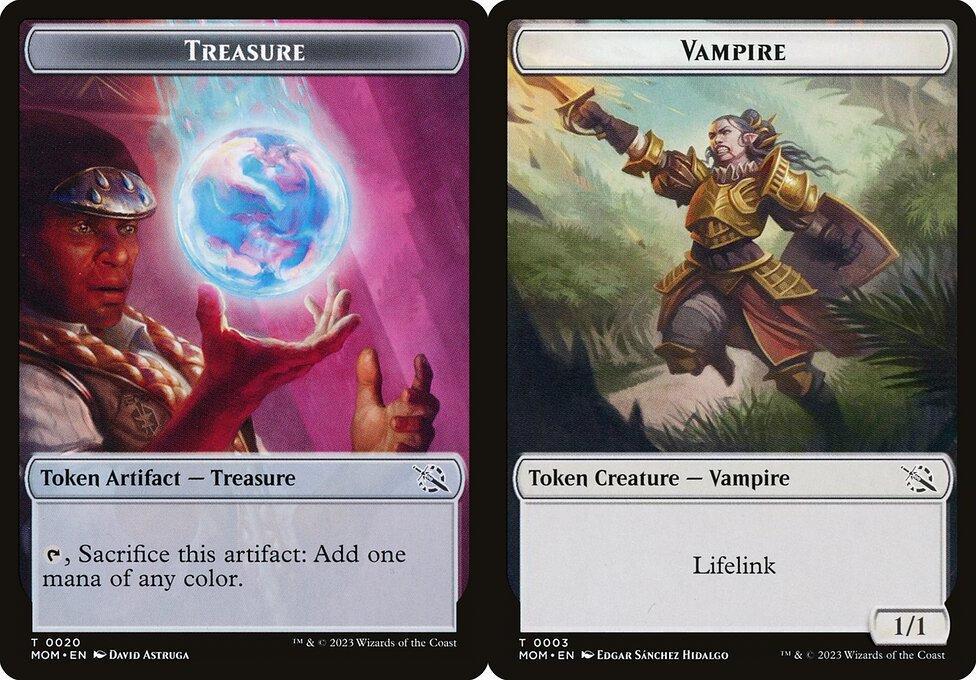 Treasure (0020) // Vampire (0003) Double-Sided Token - Foil