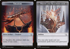 Treasure (0021) // Wrenn and Realmbreaker (0023) Double-Sided Token - Foil