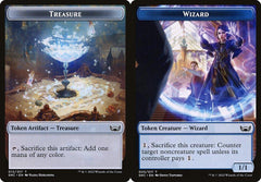 Treasure (013) // Wizard (005) Double-Sided Token - Foil