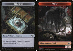 Treasure (018) // Wolf (011) Double-Sided Token - Foil
