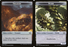 Treasure (027) // Wurm (029) Double-Sided Token - Foil