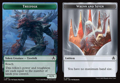 Treefolk (0017) // Wrenn and Seven Emblem (0027) Double-Sided Token - Foil