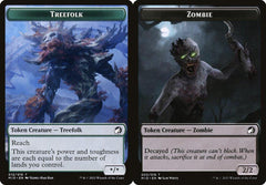 Treefolk (012) // Zombie (005) Double-Sided Token - Foil