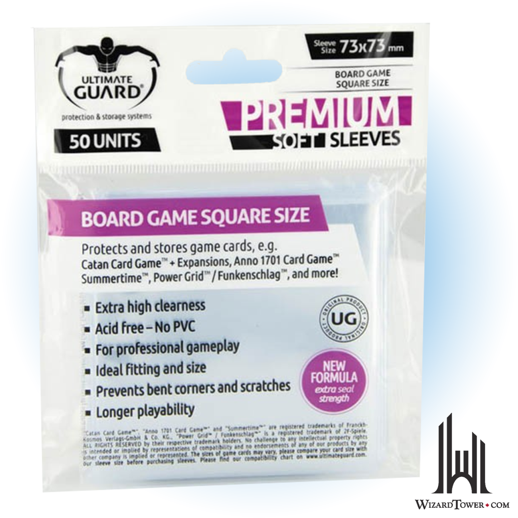 Board Game Sleeves - Ultimate Guard Premium Square 73 x 73 mm 50ct