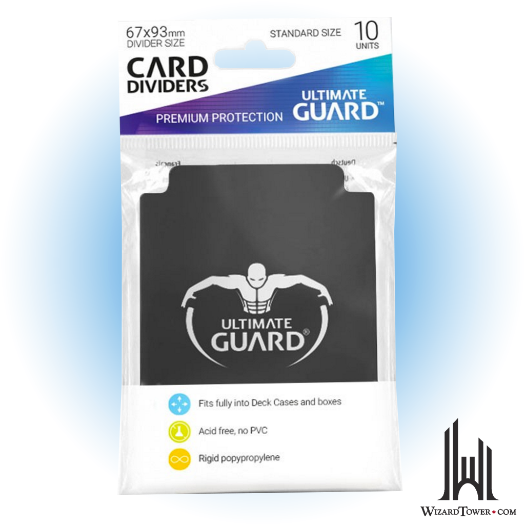 Card Divider - Black 67 x 93 mm 10ct