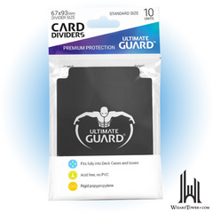 Card Divider - Black 67 x 93 mm 10ct