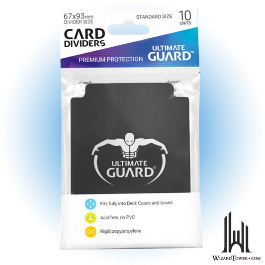 Card Divider - Black 67 x 93 mm 10ct