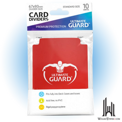 Card Divider - Red 67 x 93 mm 10ct