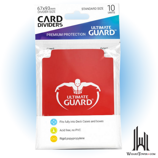 Card Divider - Red 67 x 93 mm 10ct