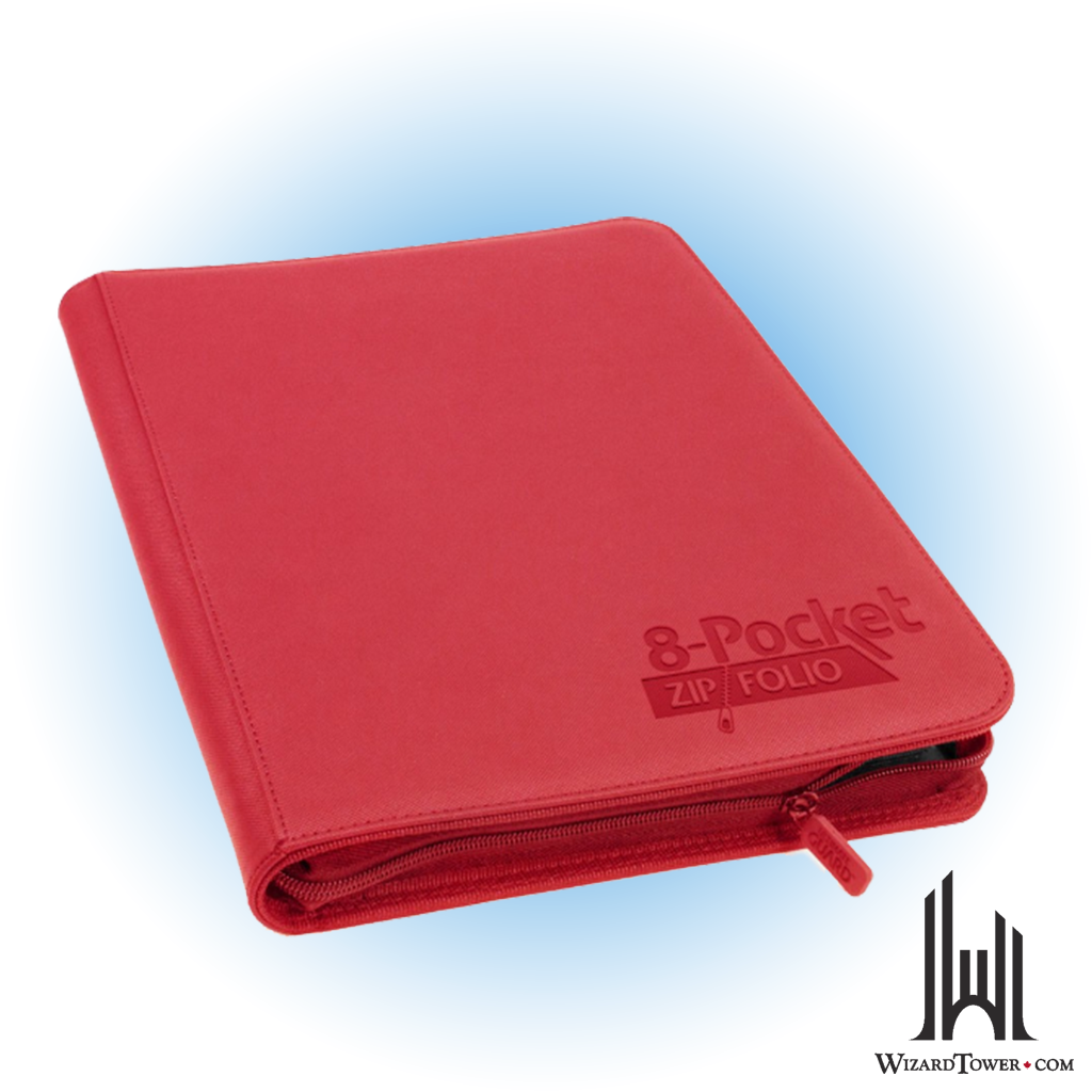 Binder - Zipfolio Xenoskin Red 8-Pocket