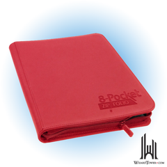 Binder - Zipfolio Xenoskin Red 8-Pocket