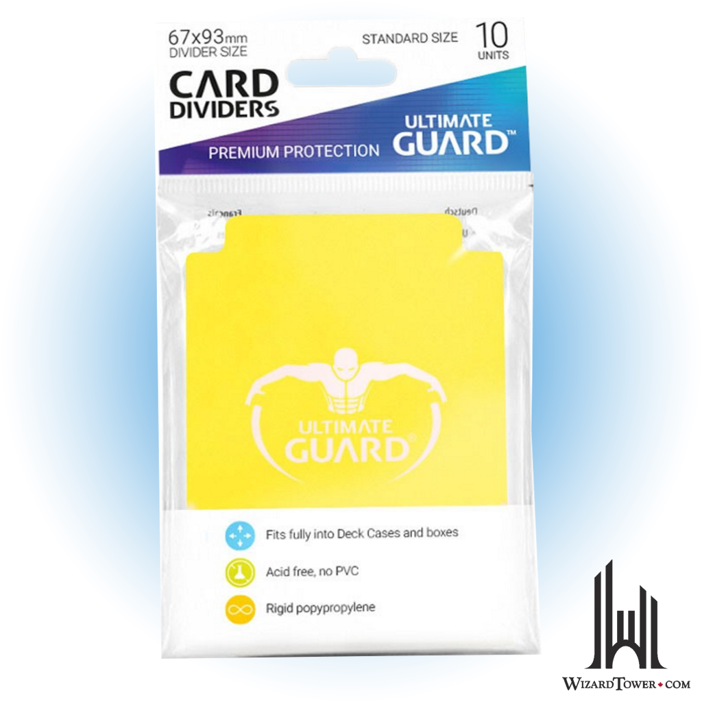 Card Divider - Yellow 67 x 93 mm 10ct