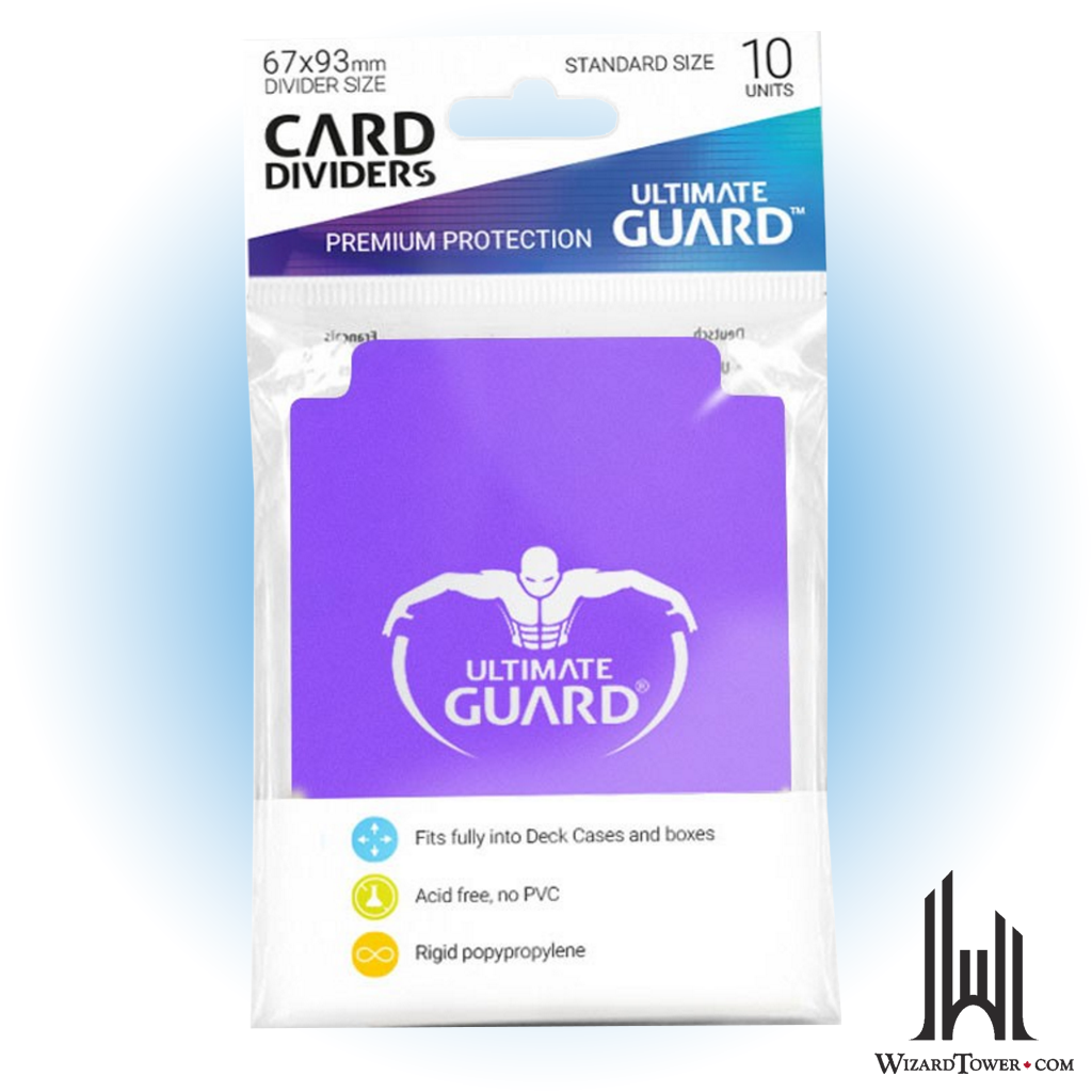 Card Divider - Purple 67 x 93 mm 10ct