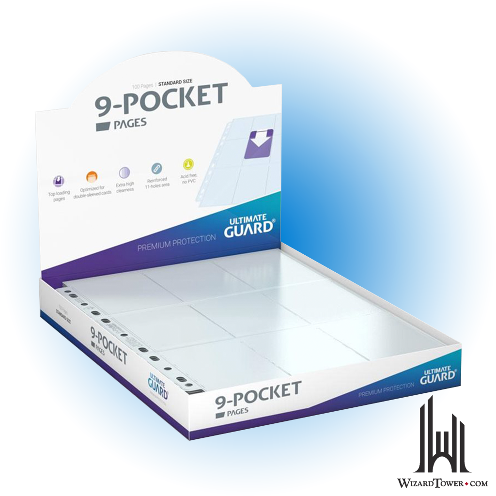 Card Holder Sheet - 9-Pocket Box of 100