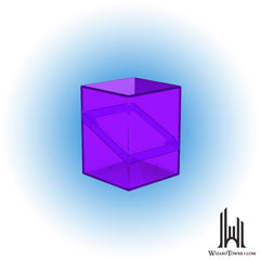 Deck Box - Boulder - Clear Amethyst 100+