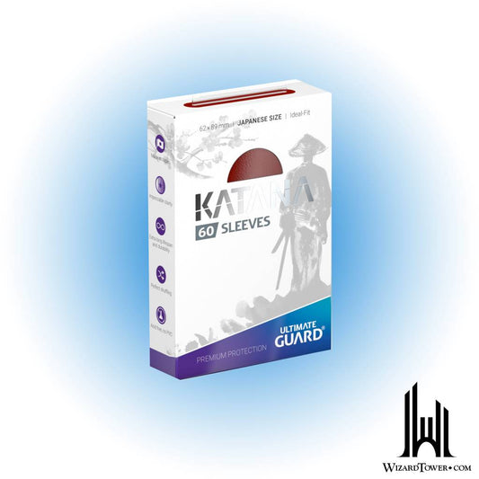 Deck Protectors - Katana Japanese Red 60ct