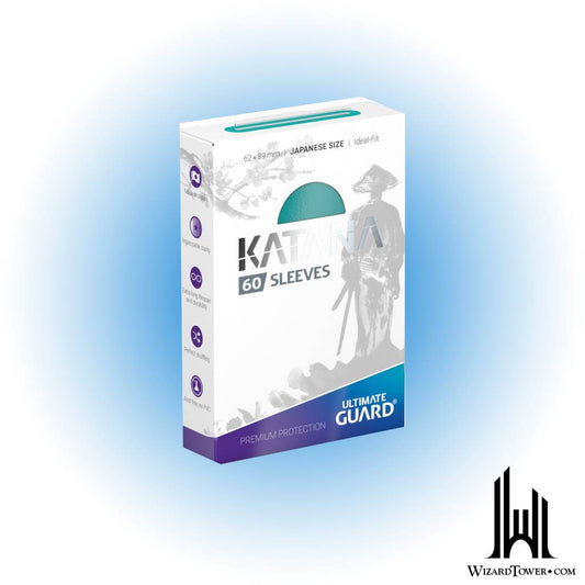 Deck Protectors - Katana Japanese Turquoise 60ct
