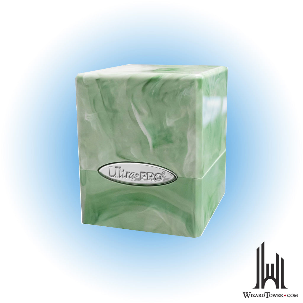 Deck Box - Satin Cube - Lime Green / White 100+