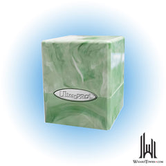Deck Box - Satin Cube - Lime Green / White 100+