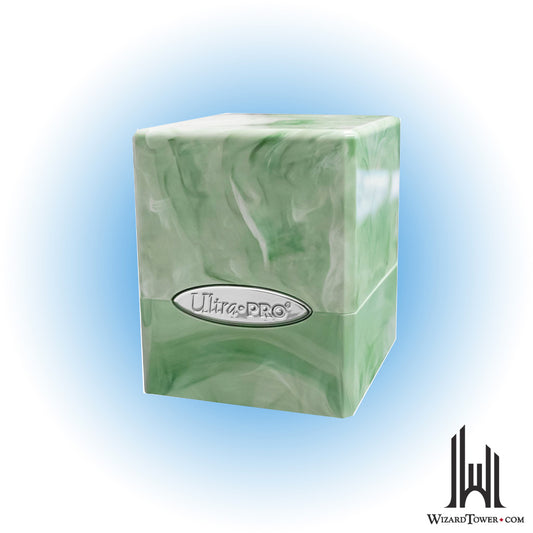 Deck Box - Satin Cube - Lime Green / White 100+