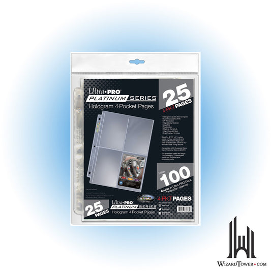 Card Holder Sheet - 4-Pocket Pack of 25