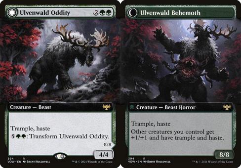 Ulvenwald Oddity // Ulvenwald Behemoth (394) (Extended Art) - Foil
