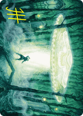 Unidentified Hovership (02/54) Art Card (ADSK) - Gold-Stamped Signature