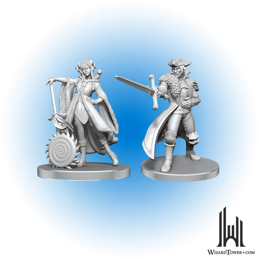 Unpainted Miniature - Critical Role - Jester lavorre and Fjord Stone