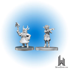 Unpainted Miniature - Critical Role - Veth Brenatto and Nott the Brave