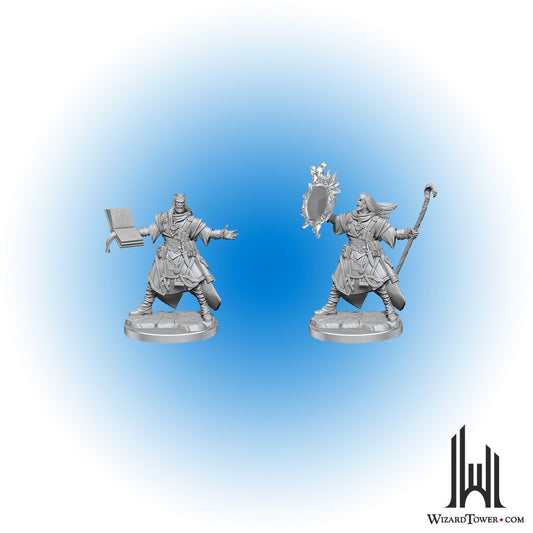 Unpainted Miniature - D&D Frameworks - Male Human Wizard